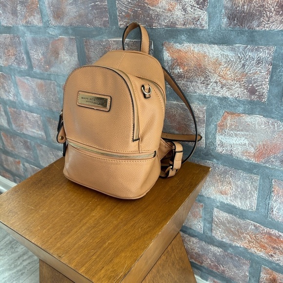 Marc New York Brown Vegan Leather Backpack - Picture 3 of 13